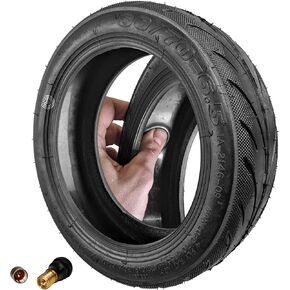 إطار Tubeless 60/70-6.5 متوافق مع Ninebot G30 Max - يشتمل على جل مضاد للثقب وصمام بديل بدون أنبوب - يتضمن فيديو تعليمي in Kuwait