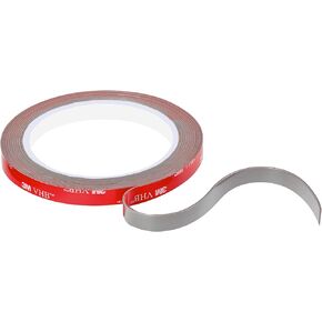 3M VHB Universal Double Sided Acrylic Foam Tape Waterproof High Temperature Outdoor Indoor Decoration LED Strip Car Home Office (0.20in x 10ft)