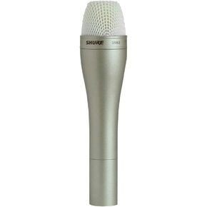 Shure SM63 Omnidirectional Dynamic Vocal Microphone with 14.5cm Handle for Handheld Applications On-Stage and in Broadcast, Recording, and TV Studios, 3-pin XLR Connector - Champagne (SM63)