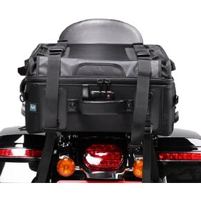 Niche Cruiser Tail Bag, Waterproof Motorcycle Rear Seat Bag with TSA-Number Lock, Travel Luggage with Quick-Release Buckle and Zipper Closure- 44L (NMO-2306)