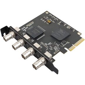 Quad SDI PCIe Video Capture Card, 4-Channel SDI Video Recorder Capture for Multi-Channel Live Streaming