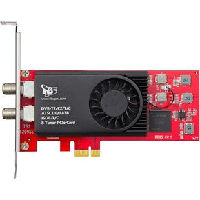TBS 6209se DVB-T2/ C2/ T/ C/ ISDB-T Octa PCIe Digital TV Tuner Card for PC / IPTV Server