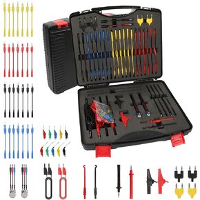Electrical Multimeter Test Lead Set - BELEY 92PCS Automotive Circuit Terminal Test Leads Diagnostic Wiring Tool Kit with Alligator Clips and SRS Connector for Car Diagnostics, Testing and Repair