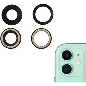 Rear Back Camera Cover Glass Lens Replacement, Pre-Installed Adhesive Glue for iPhone 11 (6.1 inch)