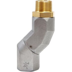 A ABIGAIL 1" Fuel Transfer Hose Swivel 360 Rotating Connector for Fuel Nozzle Multi Plane Fuel Plane Swivel