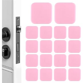 20 Pcs Silicone Door Bumper, Door Stoppers Wall Protectors from Door Knobs,Self Adhesive Door Knob Guards, Door Handle Bumper Wall Shield, Crash Pad for Wall Home Office - Black