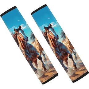DISNIMO Almond Blossom Tree Oil Painting Seat Belt Covers for Car for Women Universal Car Seatbelt Pad Cushion for Driving,Adults Youth Kids, Fit for Car, Truck, SUV, Airplane, Backpack Straps 2 Packs