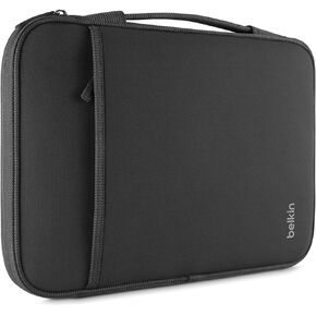 Belkin 11 Inch Laptop Case - 11 Inch Laptop Sleeve - Laptop Bag - Computer Accessories For Chromebook Laptop - Laptop Accessories - Chromebook Case Compatible W/ iPad Pro & Most 11" Laptops - Black