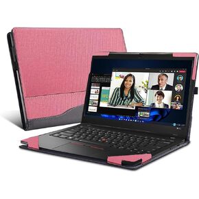 Laptop Cover for Lenovo ThinkPad X1 Carbon Gen 9 14" X1 Carbon Gen 10/Gen11 X1 Yoga gen 8 7 6case2023 All-Inclusive Drop-Proof Case 14" PU Leather Inner Pocket Cover (Dark Grey)