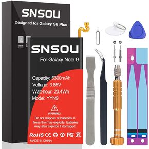 Galaxy S23 Ultra Battery, (2024 Upgraded) 6800mAh EB-BS918ABY Li-Polymer Battery Replacement Compatible with Galaxy S23 Ultra 5G SM-S918U SM-S918U1 SM-S918B with Screwdriver Tool Kit