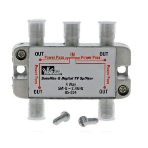 IDEAL INDUSTRIES INC. 85-334 4-Way Digital Cable Splitter, 2.4 GHz