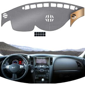 KEYOOG Dashboard Cover Dash Mat Fit for 2013-2006 Le-xus IS250 IS350 (for Left Hand Drive),Car Dash Board Mat Anti-Glare Carpet,Non-Slip Pad Sunshield Protector (Black)