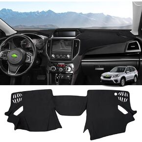 Autorder Dashboard Cover Mat for Subaru Forester 2019-2024 Accessories Dash Cover Flannel Dash Mat Sunshade Glare UV Rays Protector