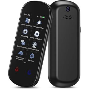 جهاز مترجم، مترجم صوتي محمول، مترجم فوري للصور الصوتية عبر الإنترنت في اتجاهين، 138 لغة ترجمة ذكية، 17 ترجمة دون اتصال بالإنترنت، مناسب لتعلم الأعمال أثناء السفر in Kuwait