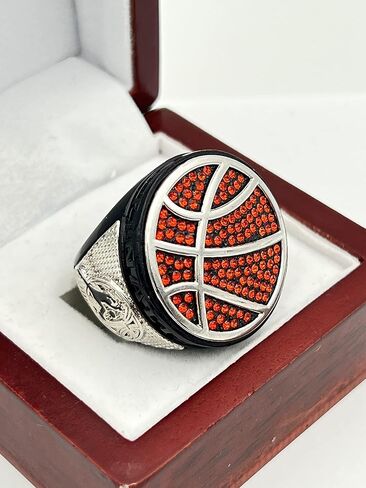 Discount Sports Rings, DELUXE BASKETBALL FINALIST RING — Assorted colors, Painted Body with stones, Player Ring, Player Award in Kuwait