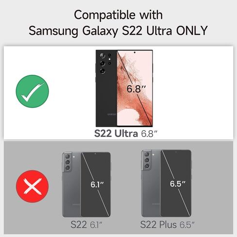 LVFAN for Samsung Galaxy S22 Ultra Battery Case, 10000mAh Fast Charging & Wireless Charging Case Battery Pack, Portable Extended Battery Charging Case for Samsung Galaxy S22 Ultra Black in Kuwait