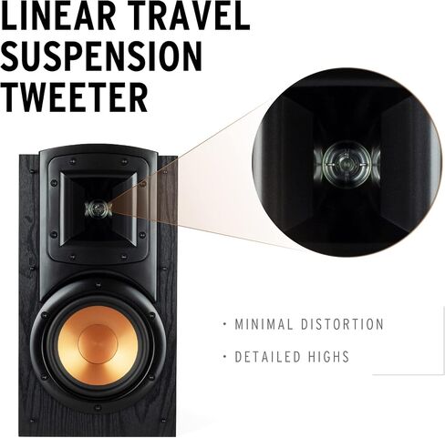 KLIPSCH B-100-BLACK Synergy Black Label Bookshelf Speakers with a C-200-BLACK Center Channel Speaker and a SUB-120-BLACK Subwoofer Speaker (2019) in Saudi Arabia