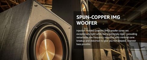 مكبرات صوت على رف الكتب KLIPSCH B-100-BLACK Synergy Black Label مع مكبر صوت قناة مركزية C-200-BLACK ومكبر صوت مضخم صوت SUB-120-BLACK (2019) in Saudi Arabia