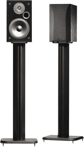 SANUS BF31-B1 31" Speaker Stands for Bookshelf Speakers up to 20 lbs - Black - Set of 2 in Saudi Arabia