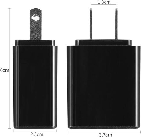 Dericam 5V 1A Micro USB Wall Charger, Android Charger Cable, 5 Volt 1000mA AC to DC Power Adapter for Charging of Android Smartphone/Tablet and Home Security Camera, 5ft/1.5M Power Cord in Kuwait