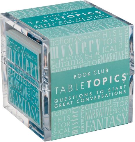 TableTopics Book Club - 135 بطاقة أسئلة مثالية لمحبي الكتب وعشاق القراءة وهدايا حفلات نادي الكتب - تتضمن أسئلة للمناقشة لأنشطة الفصل الدراسي ومناقشة الفصل الدراسي in Kuwait