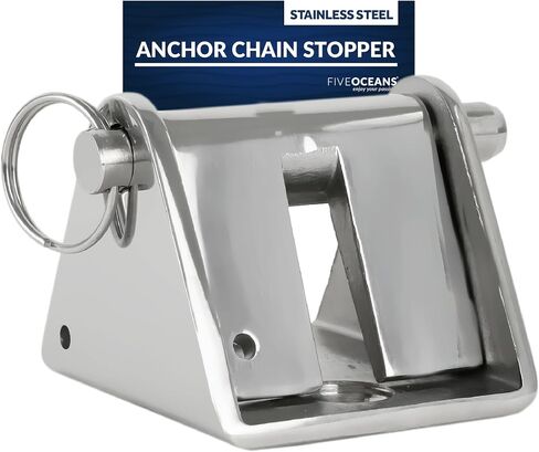 Five Oceans Stainless Steel Anchor Chain Lock Stopper for 3/16-Inch - 1/4-Inch Chains - FO4505 in Saudi Arabia