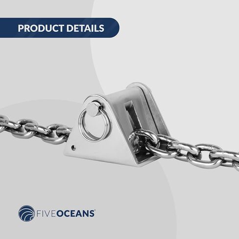 Five Oceans Stainless Steel Anchor Chain Lock Stopper for 3/16-Inch - 1/4-Inch Chains - FO4505 in Saudi Arabia