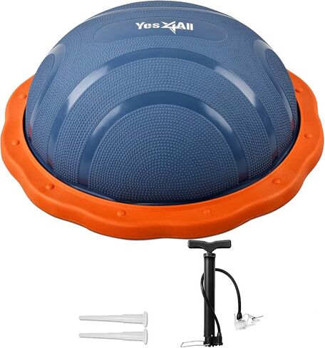 Yes4All 880LBS Premium Half Exercise Ball Balance Trainer, Stability Ball, Half Yoga Ball for Exercises, Home Gym, Full Body Workouts in Saudi Arabia