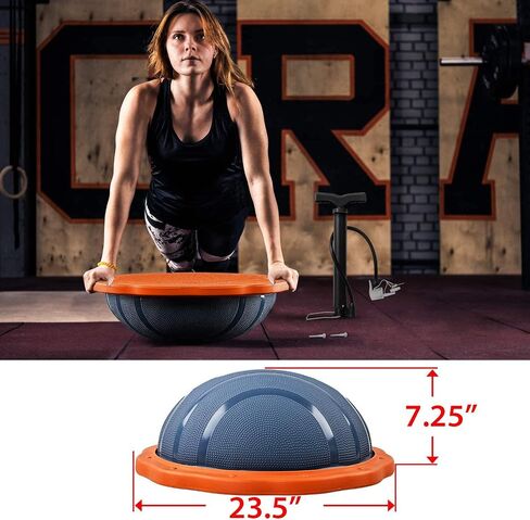 Yes4All 880LBS Premium Half Exercise Ball Balance Trainer, Stability Ball, Half Yoga Ball for Exercises, Home Gym, Full Body Workouts in Saudi Arabia