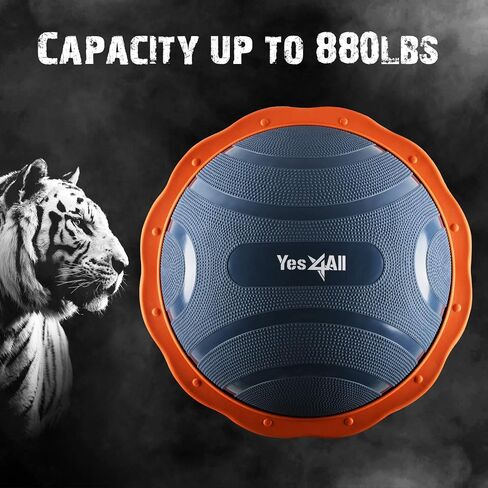 Yes4All 880LBS Premium Half Exercise Ball Balance Trainer, Stability Ball, Half Yoga Ball for Exercises, Home Gym, Full Body Workouts in Saudi Arabia