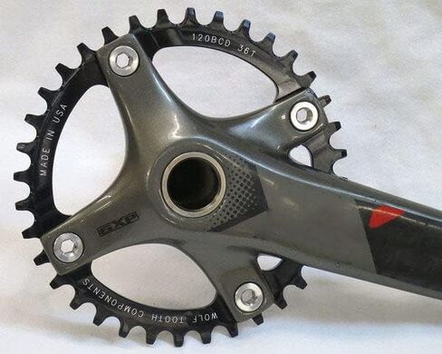 سلسلة دراجات الحصى الجبلية 120 BCD من Wolf Tooth لـ SRAM XX (36 سنًا، توقف السقوط A، MTB) in Saudi Arabia