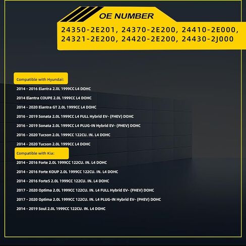 24410-2E000 مجموعة سلسلة توقيت المحرك صالح لشركة هيونداي إلنترا سوناتا توسكون/لكيا فورتي Forte5 أوبتيما 2014-2020 in Saudi Arabia