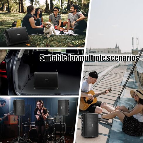 نظام PA متعدد المواضع الكل في واحد مع مكبر صوت 8 بوصات، بلوتوث TWS، بطارية قابلة للشحن in Kuwait