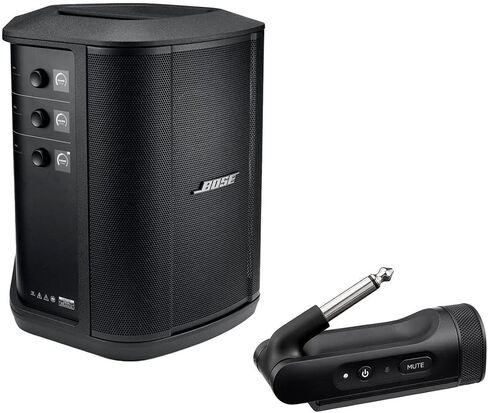 نظام PA اللاسلكي المحمول Bose S1 Pro+ مع بلوتوث، أسود مع جهاز إرسال لاسلكي 1/4 بوصة in Saudi Arabia
