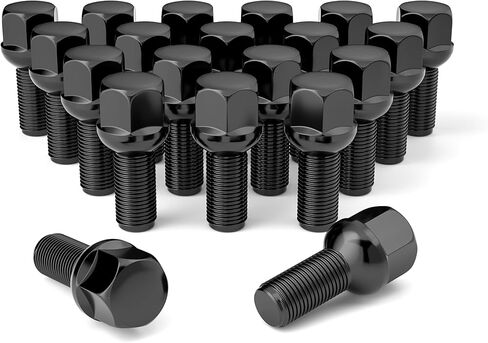 20 قطعة M14x1.5 مسامير العروة الممتدة، مسامير العروة 17 مللي متر Hex-45mm Shank-69mm طول مسج مخروطي العروة ترصيع in Kuwait