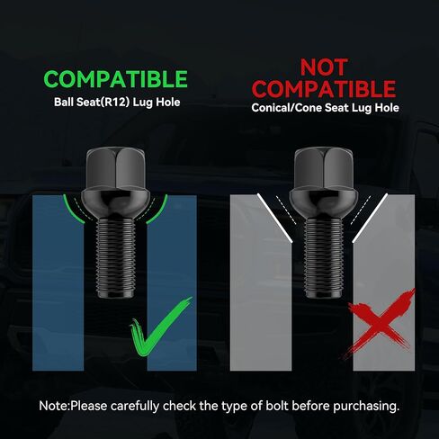 20 قطعة M14x1.5 مسامير العروة الممتدة، مسامير العروة 17 مللي متر Hex-45mm Shank-69mm طول مسج مخروطي العروة ترصيع in Kuwait