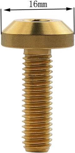 Titanium M6 x15 20 25 30 35mm Bolt Screw for Bicycle Motorcycle Disk Brake Bolt pack of 5 (M6x20mm, Ranibow) in Saudi Arabia