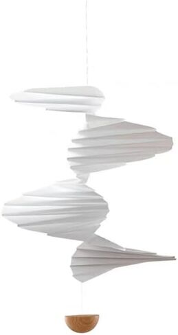 تدفق الهواء الرياح الرنين البلاستيك والخشب الكرة شنقا ديكور المنزل المحمول in Kuwait