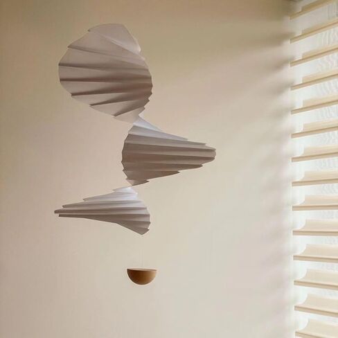 تدفق الهواء الرياح الرنين البلاستيك والخشب الكرة شنقا ديكور المنزل المحمول in Kuwait