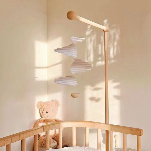 تدفق الهواء الرياح الرنين البلاستيك والخشب الكرة شنقا ديكور المنزل المحمول in Kuwait