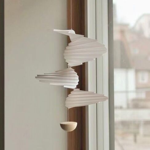 تدفق الهواء الرياح الرنين البلاستيك والخشب الكرة شنقا ديكور المنزل المحمول in Kuwait