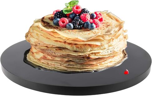 حامل عرض دوار بمحرك كهربائي 110 فولت، قطر 10 بوصة/25 سم تحميل 22 رطل، دوران 360 درجة في أي اتجاه، للتصوير الفوتوغرافي، عرض (أسود، 10 بوصة/25 سم) in Kuwait
