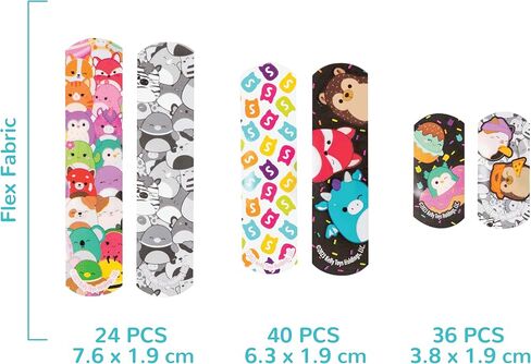 ضمادات سكويشميلو خالية من اللاتكس، ضمادات متنوعة مع علبة من الصفيح، 100 قيراط in Kuwait