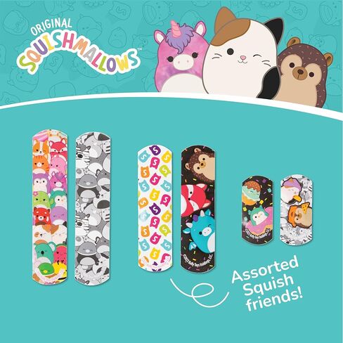 ضمادات سكويشميلو خالية من اللاتكس، ضمادات متنوعة مع علبة من الصفيح، 100 قيراط in Kuwait