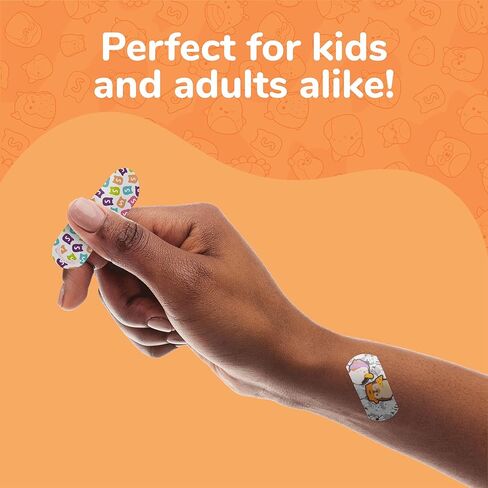 ضمادات سكويشميلو خالية من اللاتكس، ضمادات متنوعة مع علبة من الصفيح، 100 قيراط in Kuwait