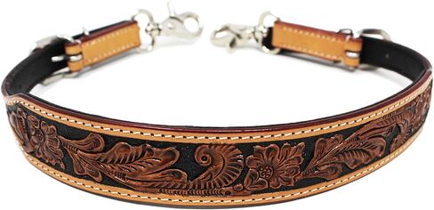 CHALLENGER Western Tack Floral Tooled Leather Wither Breast Collar Strap 10501 in Saudi Arabia