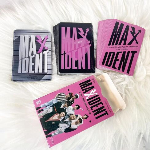مجموعة بطاقات KPOP 55 قطعة من مجموعة بطاقات Maxident Lomo لألبوم جديد هدية لمحبي SKZ للبضائع متعددة الألوان in Saudi Arabia