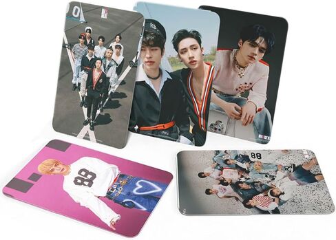 مجموعة بطاقات KPOP 55 قطعة من مجموعة بطاقات Maxident Lomo لألبوم جديد هدية لمحبي SKZ للبضائع متعددة الألوان in Saudi Arabia