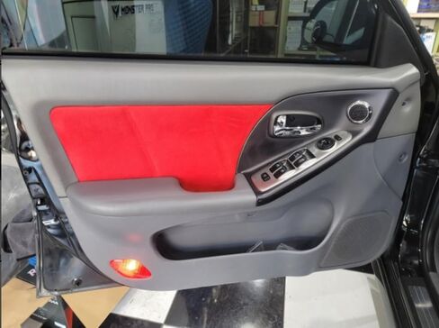 Suede Fabric Wrap - Self Adhesive Film Sticker 8 x 55 Inches Silky Decal Sheet for Car Interior Furniture Upholstery DIY Elastic Stretch Peel and Stick Baby Pink in Saudi Arabia