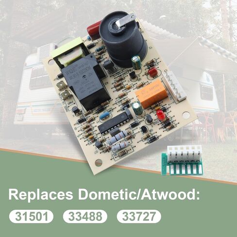 31501 لوحة التحكم في الإشعال - مجموعة لوحة التحكم في دائرة الإشعال Atwood RV المتوافقة مع 85-IV 16، 85-IV 25,85-IV 20، 85-IV 31، 85-IV 35 استبدال # 33488,33727 in Kuwait